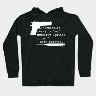 Herd Immunity, White Text Hoodie